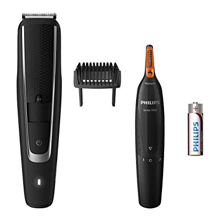 Philips BT5503/83 Series 5000 Beard and Stubble Trimmer with Series 3000 Nose, Ear and Eyebrow Trimmer