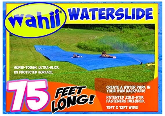 Wahii WaterSlide 75 x 12 - World's Biggest Backyard Lawn Water Slide