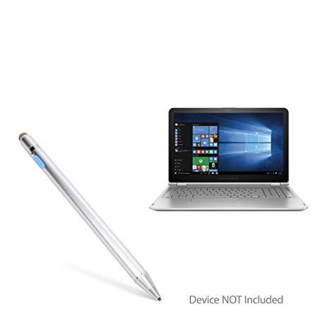 BoxWave HP Envy x360 Convertible 2-in-1 Laptop (15.6") Stylus Pen, [AccuPoint Active Stylus] Electronic Stylus with Ultra Fine Tip for HP Envy x360 Convertible 2-in-1 Laptop (15.6") - Metallic Silver
