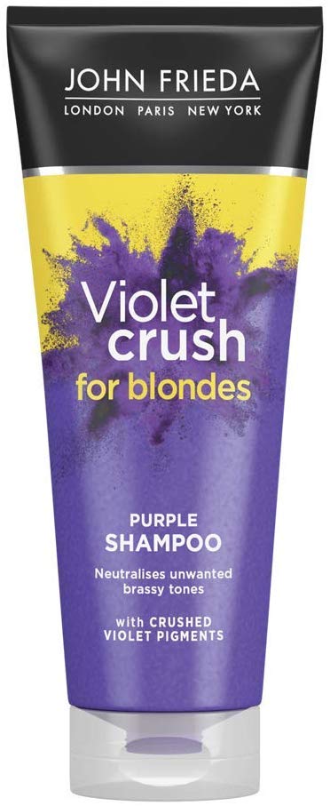 John Frieda Sheer Blonde Violet Crush Tone Correcting Purple Shampoo for Blonde Hair, 250 ml