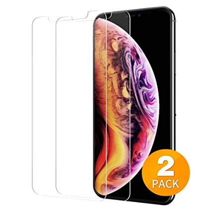 Tensea Screen Protector for Apple iPhone Xs Max 6.5 inch Front Tempered Glass Firm, Anti-Scratch, Anti-Fingerprint, Case Friendly, 3D Touch, HD Clear, 2 Pack