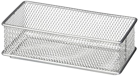 Design Ideas Mesh Drawer Store, Silver, 3 by 6-Inch