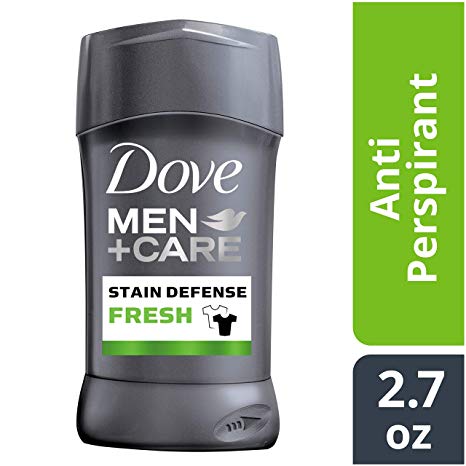 Dove Men Care Stain Defense Antiperspirant Deodorant Stick, Fresh, 2.7 oz