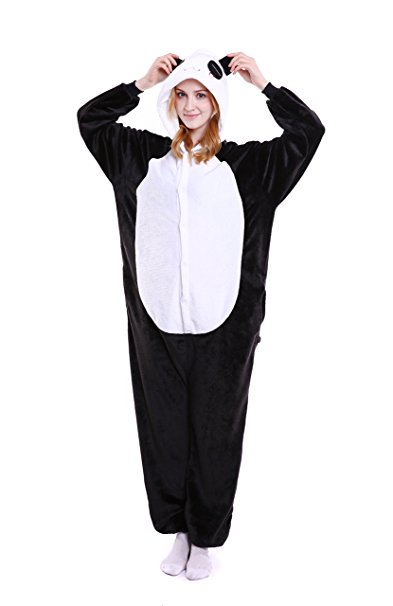 Halloween Panda Onesie Costume Adult Animals Panda Pajamas Cute Sleepwear