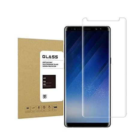 For Galaxy Note8 Tempered Glass Screen Protector, Lushim [Anti-scratches] [9H Hardness] [Crystal Clear] [Bubble Free] Screen Protector for Samsung Galaxy Note 8
