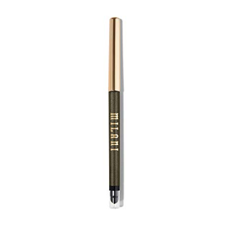 Milani Stay Put Eyeliner - Moss Boss (0.01 Ounce) Cruelty-Free Self-Sharpening Eye Pencil with Built-In Smudger - Line & Define Eyes with High Pigment Shades for Long-Lasting Wear