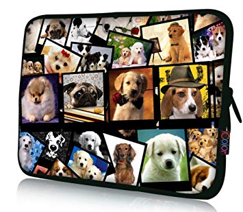 iColor 11.6" 12" Laptop Sleeve Bag 12.2" Neoprene Notebook Tablet Computer PC Protective Carrying Case Cover-Dogs