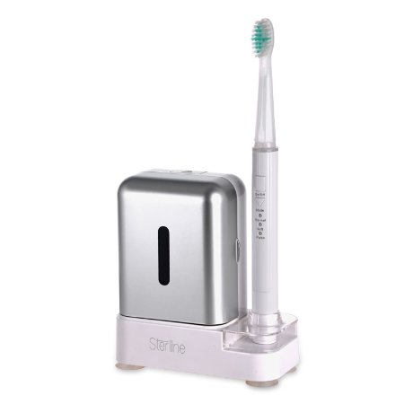 Sterline Sonic Pulse Electric Rechargeable Toothbrush with Three Brushing Modes and UV Clean Technology