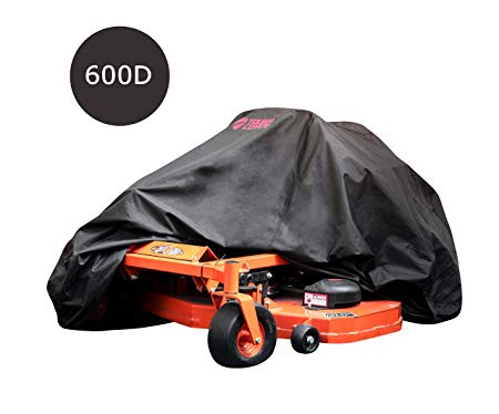 ToughCover Premium Zero-Turn Mower Cover. Heavy Duty 600D Marine Grade Fabric. Universal Fit. Weather, UV & Mold Protection.