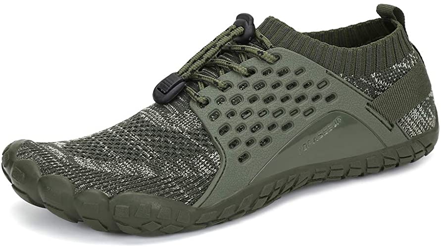 Oberm Men's Trail Running Shoes Minimalist Wide Toe Box Barefoot Trainers Water Shoes