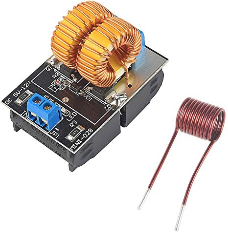 LeaningTech 5V~12V Zero Voltage Switching ZVS Induction Heating Power Supply Module   Coil Power Supply Heating Power Supply Module