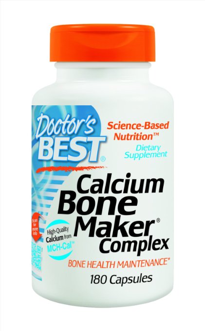 Doctors Best Calcium Bone Maker Complex Capsules 180-Count