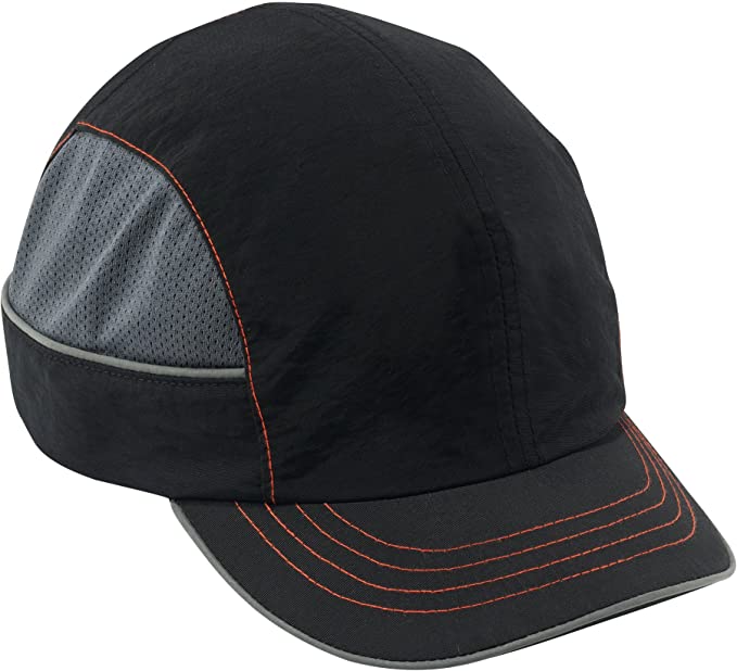 Safety Bump Cap, Baseball Hat Style, Comfortable Head Protection, Short Brim, Skullerz 8950