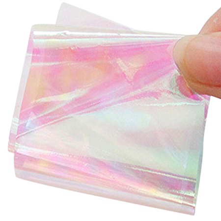 Velishy(TM) 5 Pcs/Colors Broken Glass Foils DIY Nail Art Stencil Decal Stickers