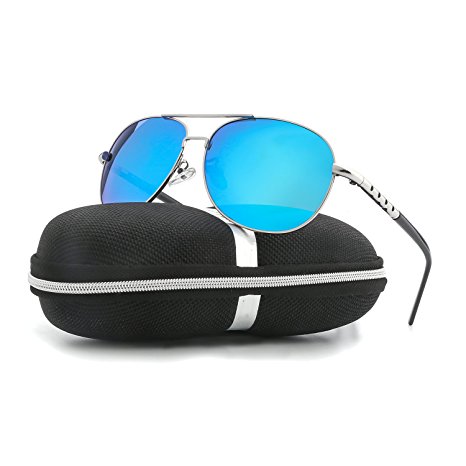 Sunglasses for Men Women Aviator Polarized Unisex Metal Frame UV Driving VOPOLAR