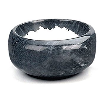 RSVP Black Marble Herb & Salt Bowl