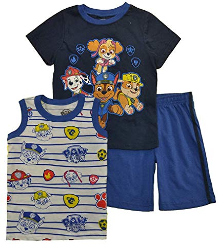 Paw Patrol Little Boys Three-Piece Short Set