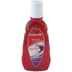 Close-up Mouthwash Cinnamon with Calcium 16 Oz Bottle, (Pack of 3)