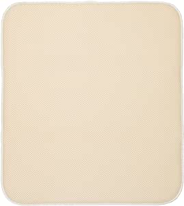 InterDesign iDry Kitchen Mat, 18 x 16 - Large, Wheat/Ivory