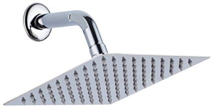 A-Flow™ Luxury Square Large 8" Stainless Steel Rainfall Showerhead - Cotemporary Thin and Sleek Design / Enjoy a Soothing & Invigorating Spa-like Experience - LIFETIME WARRANTY