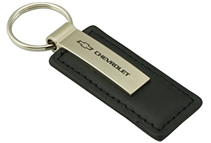 Chevrolet Black Leather Key Chain