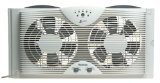 Holmes Dual Blade Twin Window fan with One Touch Thermostat