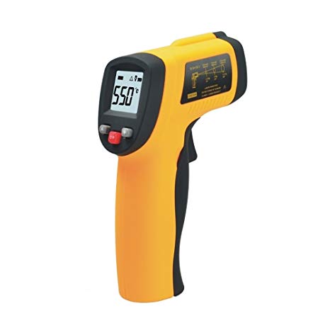 Happy Hours - Easy-to-use Handheld High Accurate Thermometer / Targeting Non-Contact One-Handed Non-Contact Instant-Read LCD IR Digital Infrared Temperature Gun / Sight Point -50 Degree to 550 Degree(-58 to 1022F)