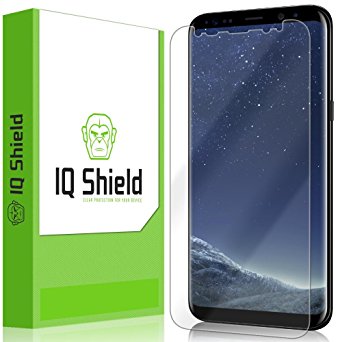 Galaxy S8 Plus Screen Protector (Not Glass), IQ Shield LiQuidSkin Full Coverage Screen Protector for Galaxy S8 Plus (S8 ) HD Clear Anti-Bubble Film