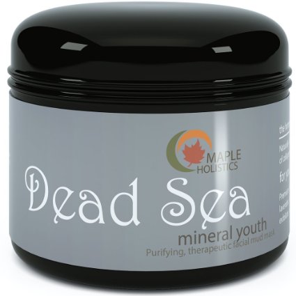 Dead Sea Mud Mask for Women Men and Teens - Enriched with Organic Mineral Youth Formula to Balance Oily Skin Remove Acne Wrinkles and Exfoliate - Anti Aging Facial Cleanser Heals Oily Skin Psoriasis Minimizes Pores Cleansing and Detoxifying Scrub - 9oz