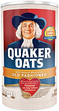 Quaker Old Fashioned Oatmeal, Breakfast Cereal, 42 oz Canister