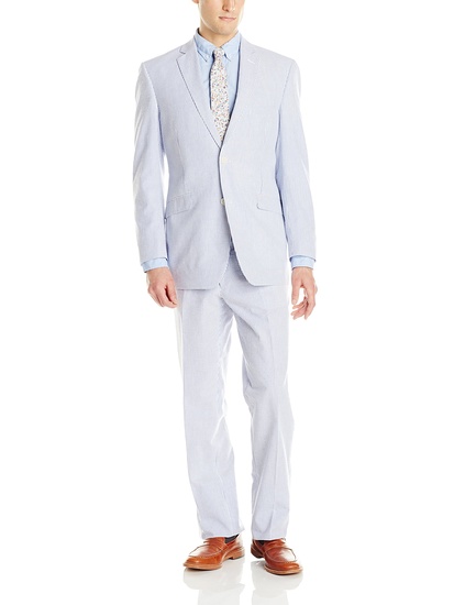 U.S. Polo Assn. Men's Two-Button Nested Seersucker Suit