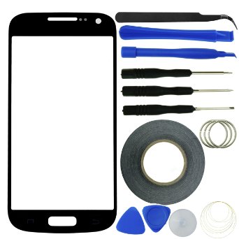 Eco-Fused Screen Replacement Kit for Samsung Galaxy S4 Mini including Replacement Glass / Tool Kit / Adhesive Sticker Tape / Tweezers / Microfiber Cleaning Cloth / Instruction Manual