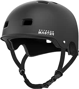 OutdoorMaster Skateboard Cycling Helmet-Beetles Snug,Bike Helmet for Adults, Youth & Kids-Two Removable Liners Ventilation Multi-Sport Commuter Scooter Roller Skate Inline Skating Longboard
