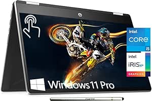 HP Pavilion x360 Convertible 14 2-in-1 Laptop, 14” Full HD Touch Screen, 11th Gen Intel Core i5-1135G7, Iris Xe Graphics, WIFI6, Windows 11 PRO(32GB|1TB SSD)