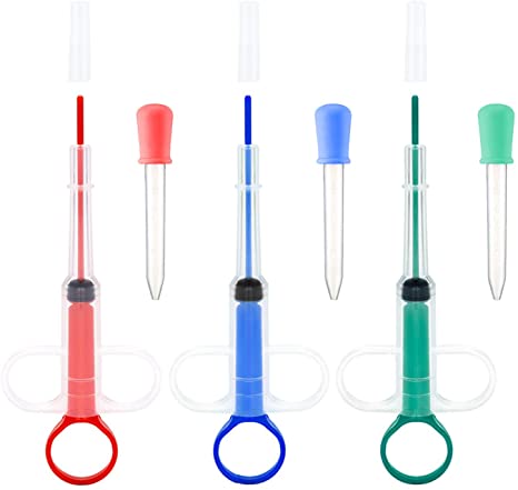 Rocutus 6 Pack Dogs and Cats Feeding Tool,Pet Water Shooter Feeder Pet Feeding Syringe,Pet Silicone Dropper Dispenser for Zoo Veterinary or Home Use