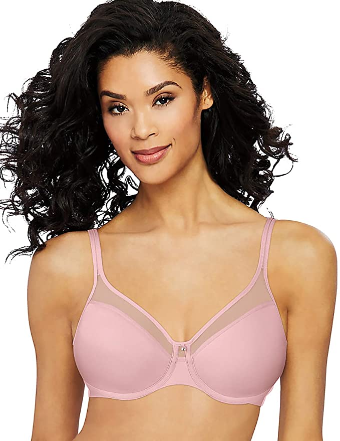 Bali Women's One Smooth U Ultra Light Illusion Neckline Underwire Bra DF3439