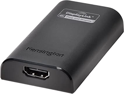 Kensington VU4000 USB 3.0 to HDMI 4K Video Adapter (K33988WW), Black