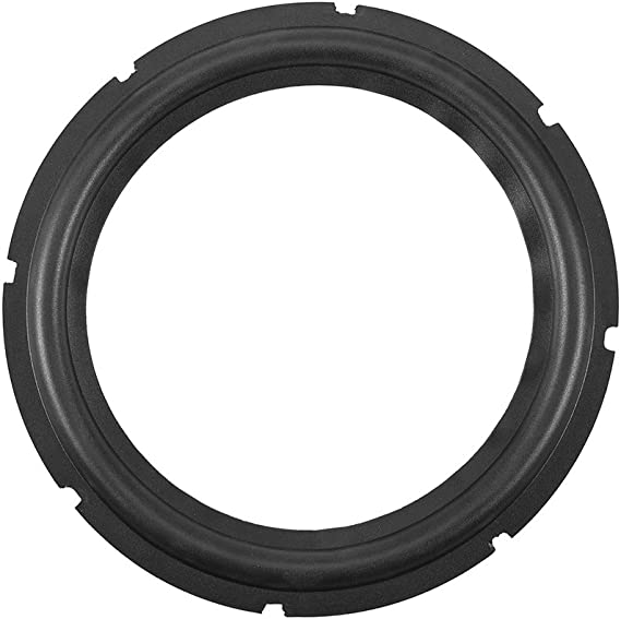 10inch Perforated Rubber Speaker Edge, Subwoofer Surround Rings Replacement Parts for Speaker Repair or DIY (Black)(1Pcs)