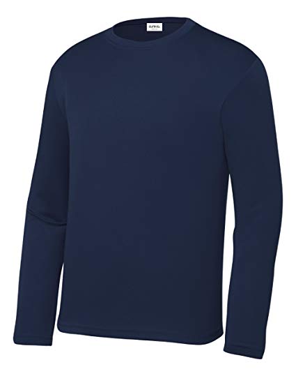 Clothe Co. Youth Long Sleeve Moisture Wicking Athletic Shirts