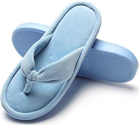 Slippers for Women, Memory Foam Non-Slip Open Toe Slippers House Flip Flops