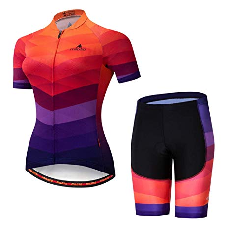 Uriah Women's Cycling Jersey Shorts Sets Short Sleeve Reflective
