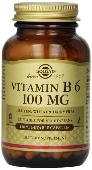 Solgar Vitamin B6 Vegetable Capsules, 100 mg, 250 Count