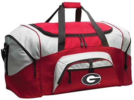 Deluxe University of Georgia Suitcase Duffel Bag or Large Georgia Bulldogs Gym Bag Gear Duffle