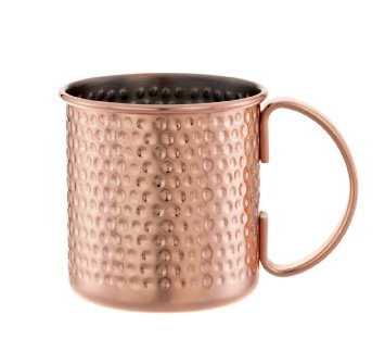 Moscow Mule Hand Hammered Copper Mug - 16 oz - with FREE Bonus Cocktail Recipes
