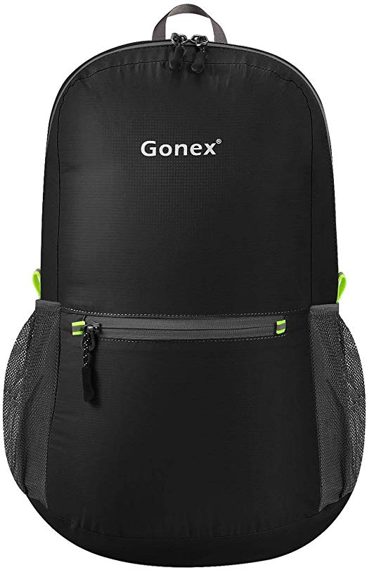 Gonex Ultralight Handy Travel Backpack,Water Resistant Packable Backpack Hiking Daypack Lightweight Foldable Camping Outdoor Travel Cycling School Backpacking 20 Liters 8 Color Choices