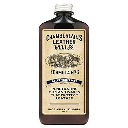 Leather Milk Leather Water Repellent and Protector - Water Protectant No. 3 - All Natural, Non-Toxic Water Proofer and Liquid Sealant. Made in the USA. 2 Sizes. Includes Premium Applicator Pad!