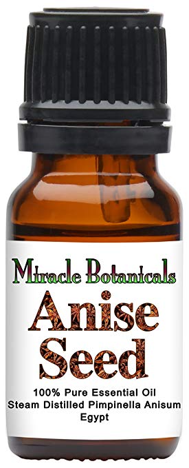 Miracle Botanicals Anise Seed Essential Oil - 100% Pure Pimpinella Anisum - Therapeutic Grade - 10ml