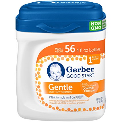 Gerber Good Start Infant Formula Gentle Non-GMO Infant Formula Powder, Stage 1, 32 Ounce