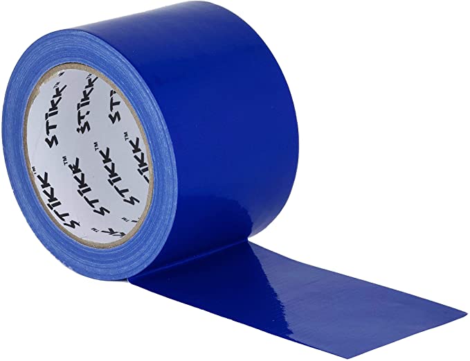 3" x 25 yd 7.5 Mil Thick Blue Duct Tape PE Coated Weather Resistant (2.83 in 72MM)