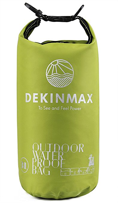 DEKINMAX Dry Bag Waterproof Sack Bag Outdoor Backpack Accessories for Kayaking, Rafting, Swimming, Fishing